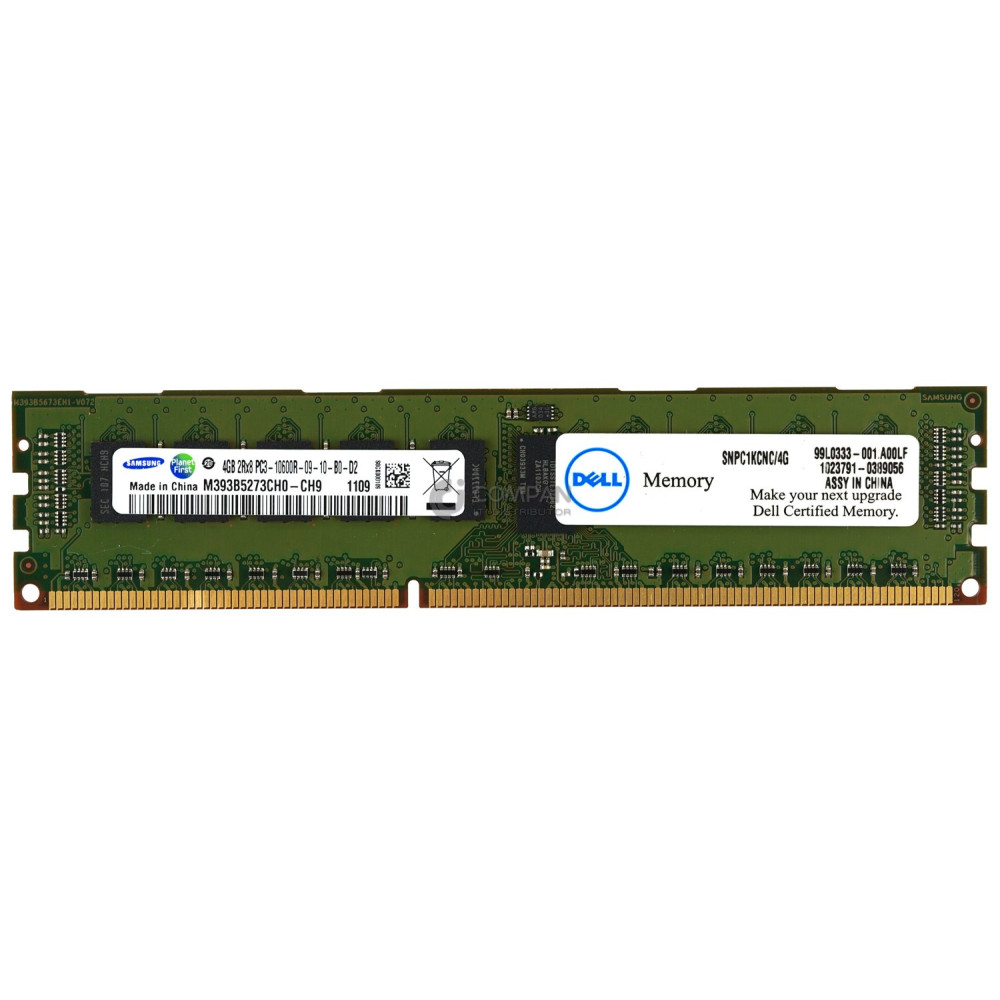 SNPC1KCNC-4G DELL MEMORY 4GB 2RX8 PC3-10600R  DDR3